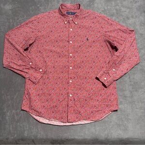Polo Ralph Lauren Shirt Men’s XL Floral AOP Pattern Long Sleeve Cotton